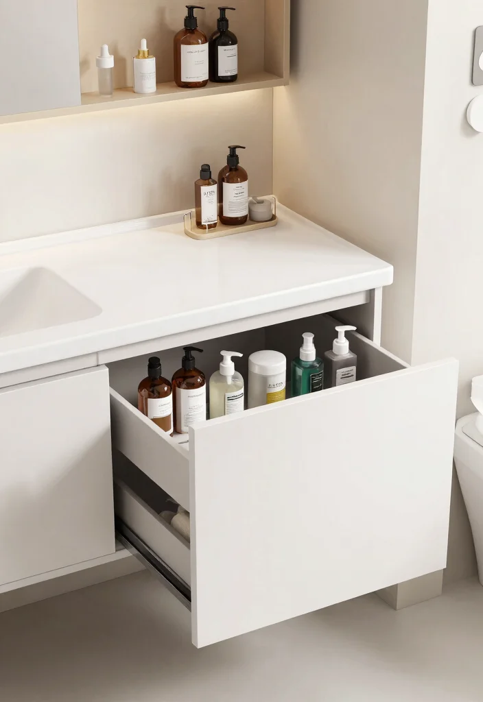 16 Bathroom Vanity Unit Ideas For Smart Storage - 16. Smart Storage Solutions 1