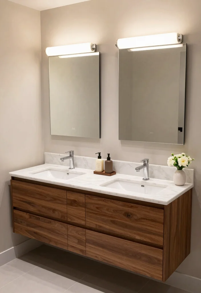 16 Bathroom Vanity Unit Ideas For Smart Storage - 3. Dual-Sink Vanities 1