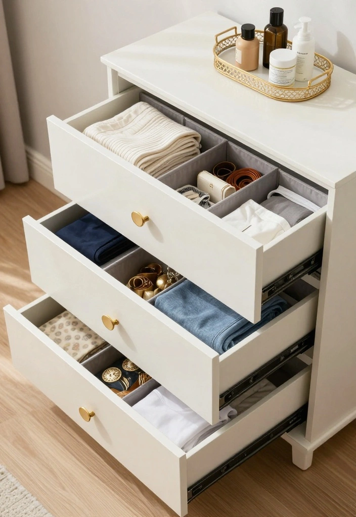 16 Bedroom Chest of Drawers Decor Ideas Polished Styling - 6. Functional Organization 1