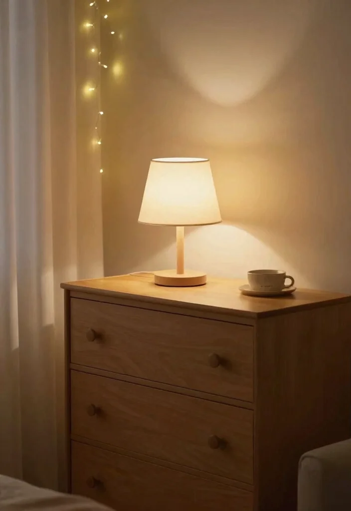 16 Bedroom Chest of Drawers Decor Ideas Polished Styling - 7. Layered Lighting 1