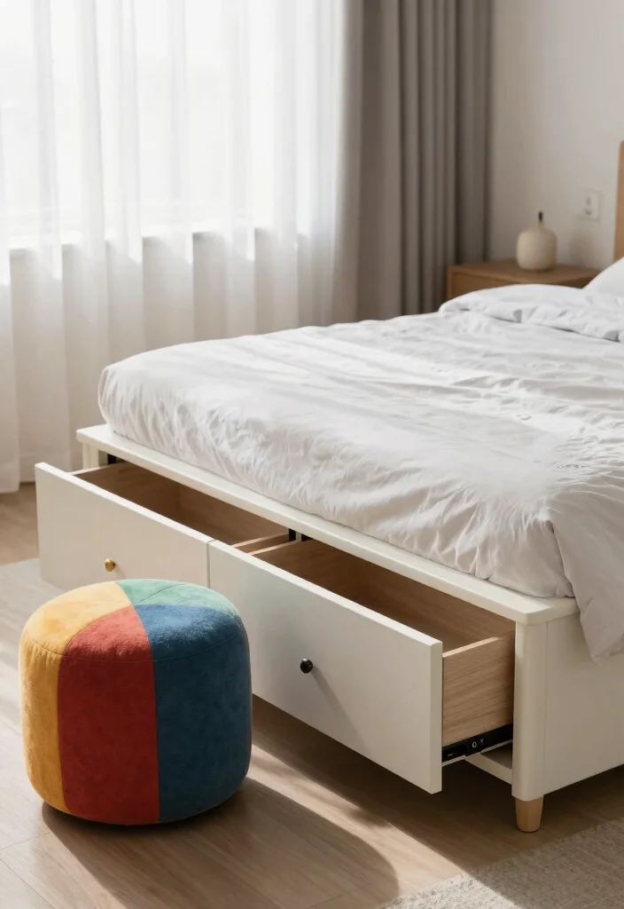 16 Bedroom Makeover on a Budget Ideas: Affordable Transformations - 10. Choose Multi-Functional Furniture 1