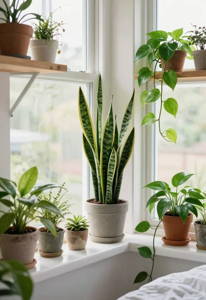 16 Bedroom Makeover on a Budget Ideas: Affordable Transformations - 11. Introduce Indoor Plants for Freshness 1