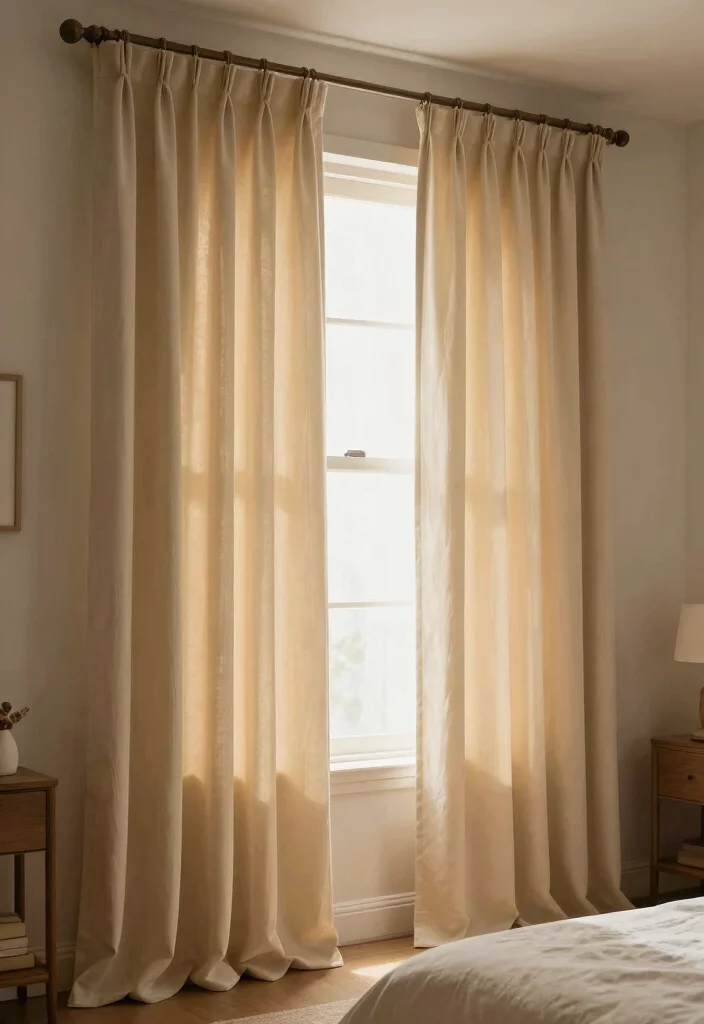 16 Bedroom Makeover on a Budget Ideas: Affordable Transformations - 12. Craft Your Own Curtains 1