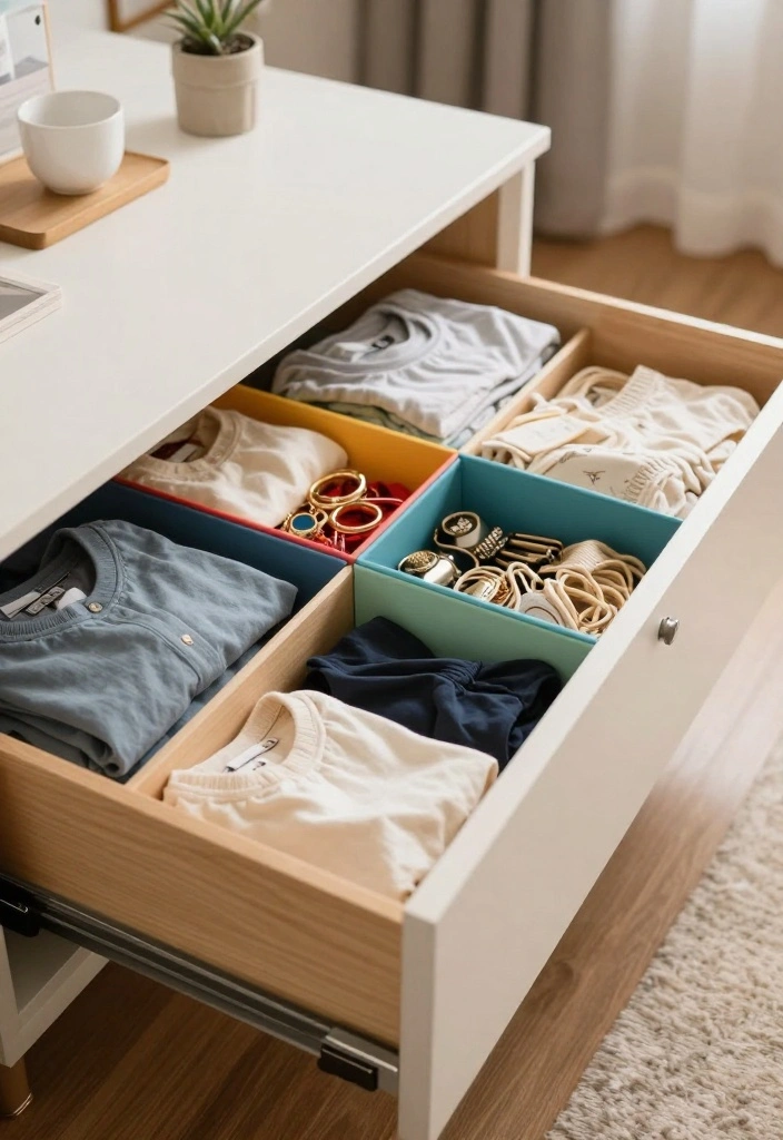 16 Bedroom Makeover on a Budget Ideas: Affordable Transformations - 8. Reorganize Drawer Space for Efficient Storage 1