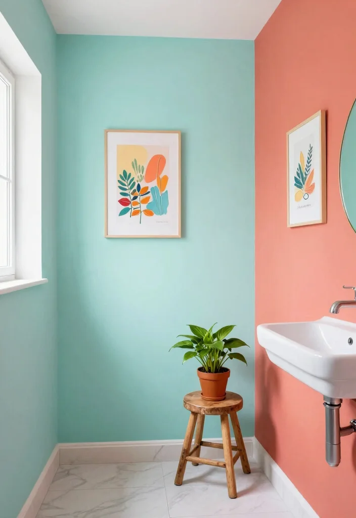 16 Colorful Bathroom Decor Ideas To Brighten The Space - 4. Bright Bathroom Paint Ideas 1