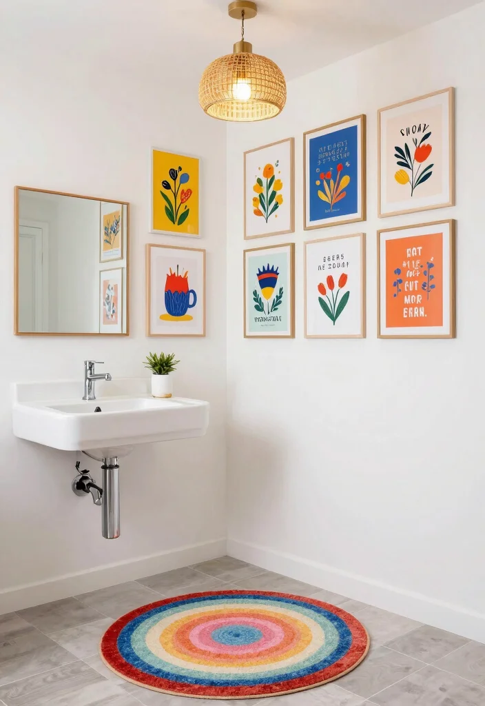 16 Colorful Bathroom Decor Ideas To Brighten The Space - 5. Cheerful Bathroom Decor Ideas 1