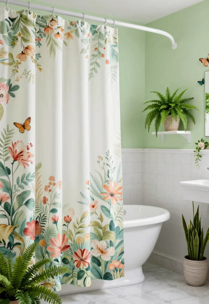 16 Cute Bathroom Ideas With Playful Personality - 15. Enchanted Garden Themes 1