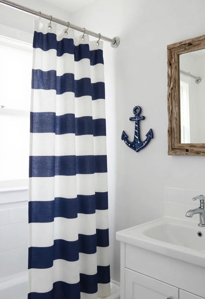 16 Cute Bathroom Ideas With Playful Personality - 16. Nautical Vibes 1