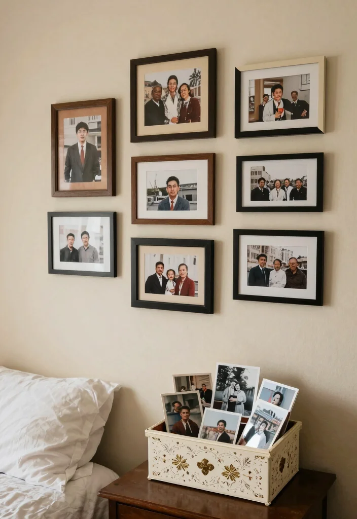 16 Cute Bedroom Ideas: Aesthetic Cozy Trendy Style - 14. Personal Touches with Photos 1