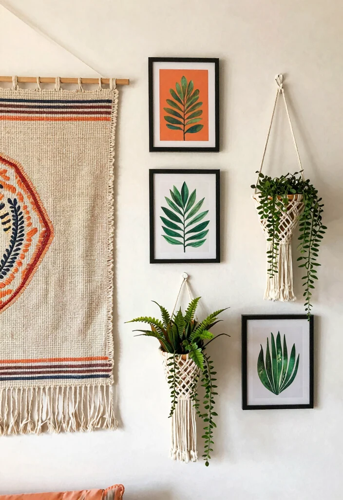 16 Cute Bedroom Ideas: Aesthetic Cozy Trendy Style - 2. Bohemian Wall Decor 1