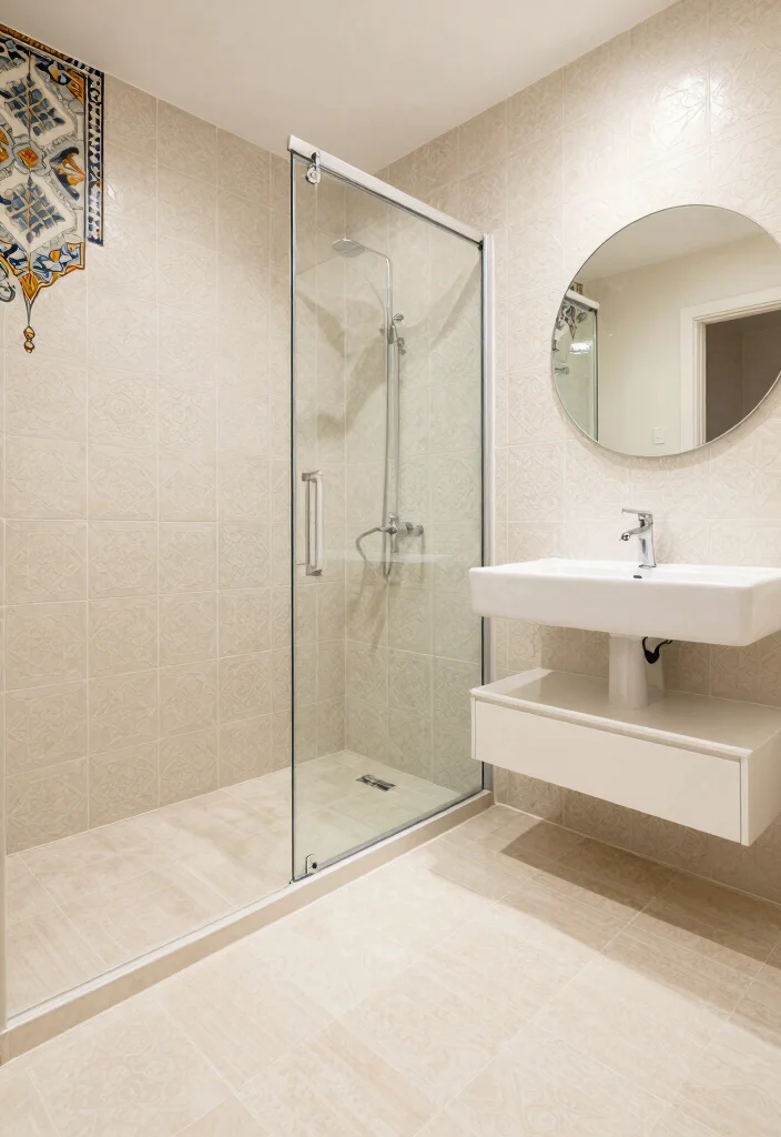 16 Moroccan Tile Bathroom Ideas With Stunning Patterns - 4. Small Space, Big Impact 1