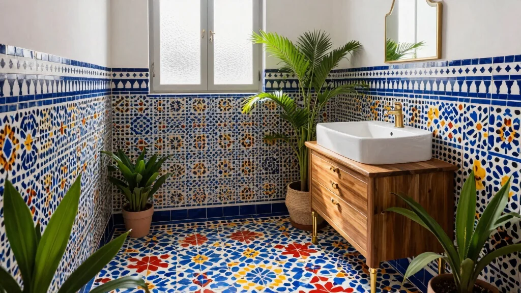 16 Moroccan Tile Bathroom Ideas With Stunning Patterns