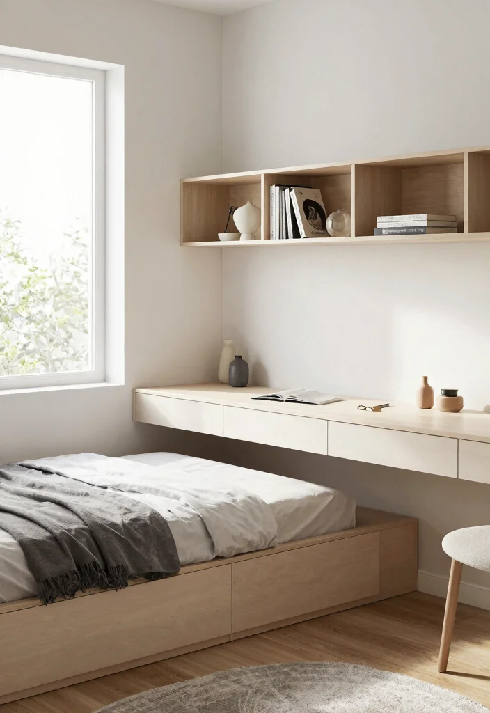 16 One Window Bedroom Ideas: Bright, Balanced Layouts - 2. Smart Space-Saving Furniture 1