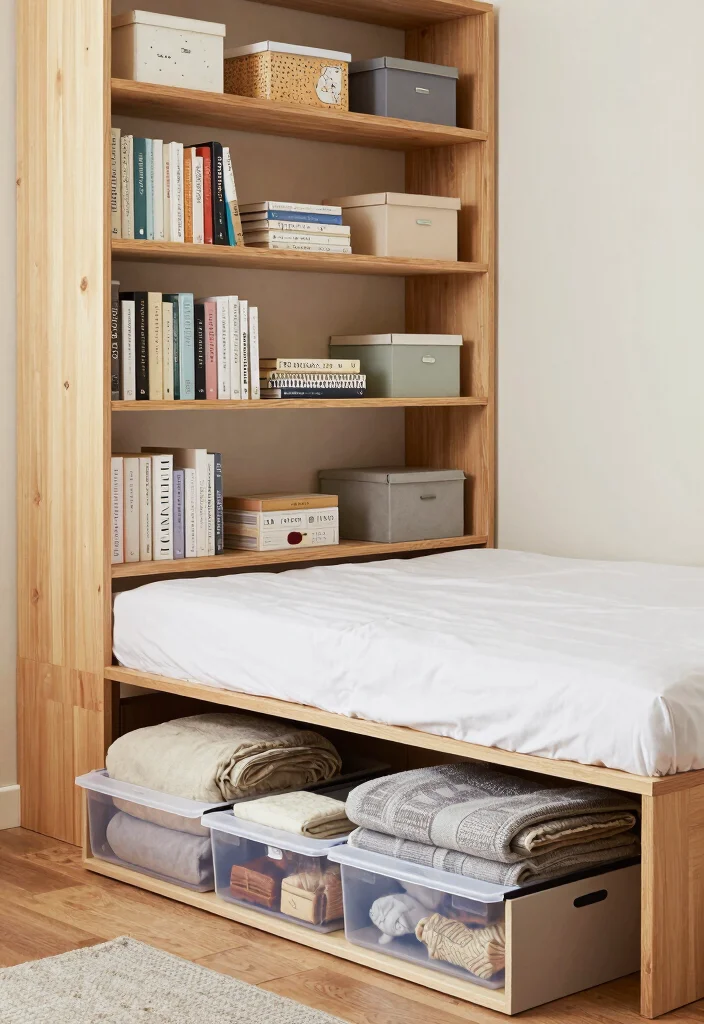 16 Small Cosy Bedroom Ideas for Warm Relaxing Comfort - 13. Smart Small Space Organization 1
