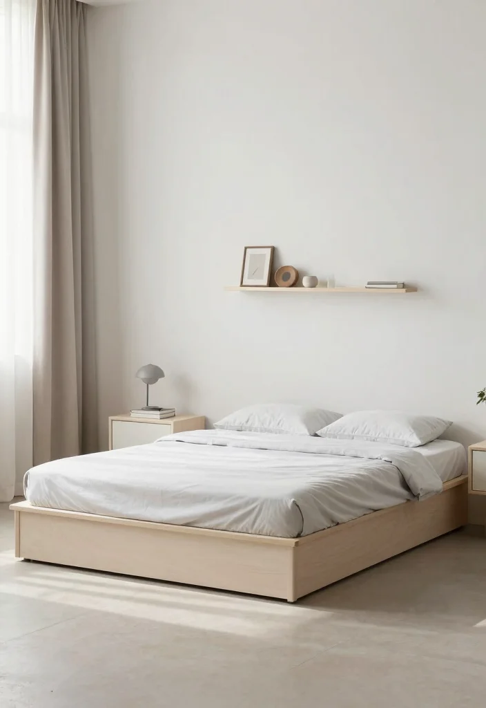 16 Small Cosy Bedroom Ideas for Warm Relaxing Comfort - 3. Minimalist Furniture Choices 1