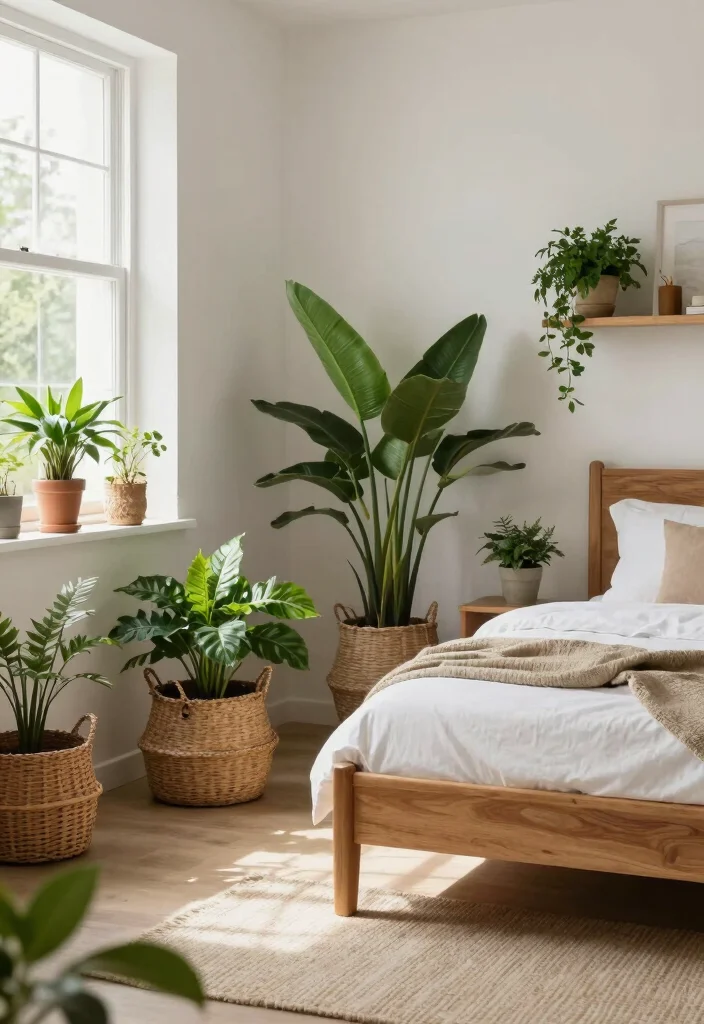 16 Small Cosy Bedroom Ideas for Warm Relaxing Comfort - 7. Nature-Inspired Decor 1