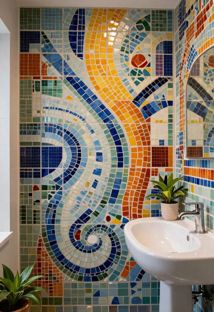 16 Trendy Bathroom Tile Ideas That Feel Fresh - 14. Mosaic Tiles 1