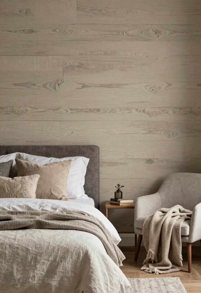 16 Wall Stickers Bedroom Aesthetic Ideas: Easy Trendy Decor - 13. Textured Backgrounds 1