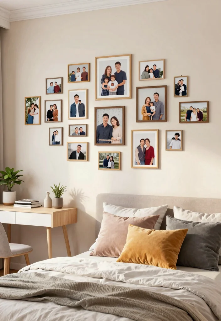 16 Wall Stickers Bedroom Aesthetic Ideas: Easy Trendy Decor - 14. Personal Gallery 1