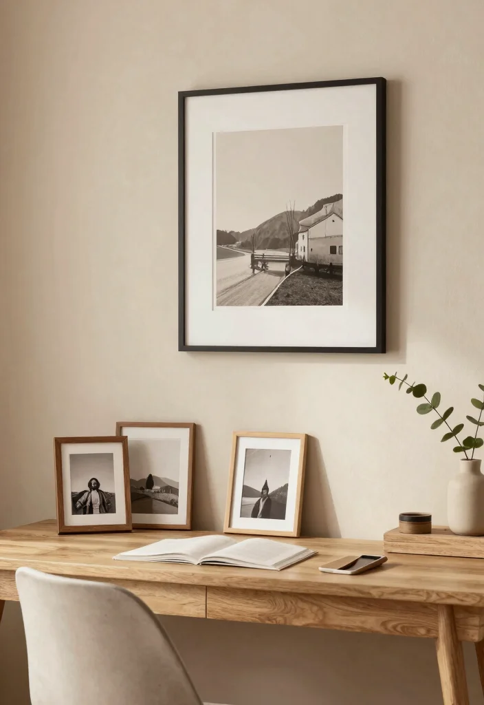 17 Bedroom With Desk Layout Ideas for Smart Work Sleep Balance - 13. Personalized Decor Elements 1