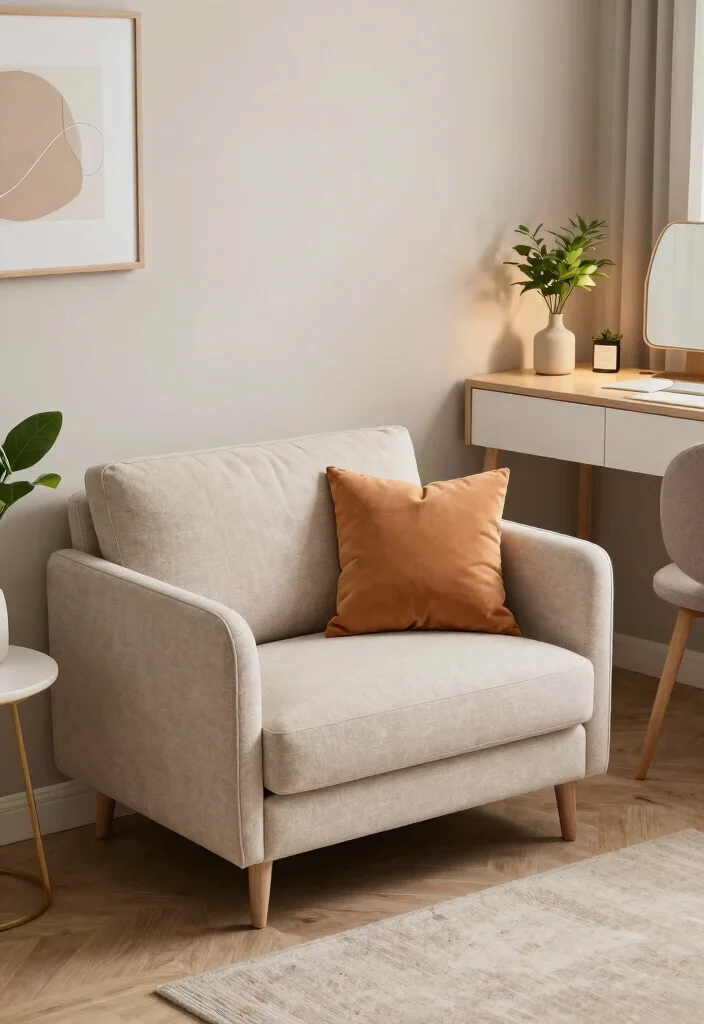 17 Bedroom With Desk Layout Ideas for Smart Work Sleep Balance - 15. Incorporate a Small Sofa 1