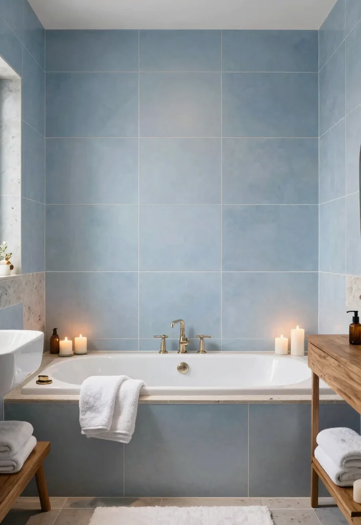 17 Big Bathroom Tile Ideas For Dramatic Impact - 9. Spa-inspired Retreat 1