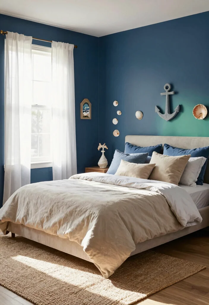 17 Blue Color Drenched Bedroom Ideas Bold Cozy Impact - 1. Ocean-Inspired Palette 1