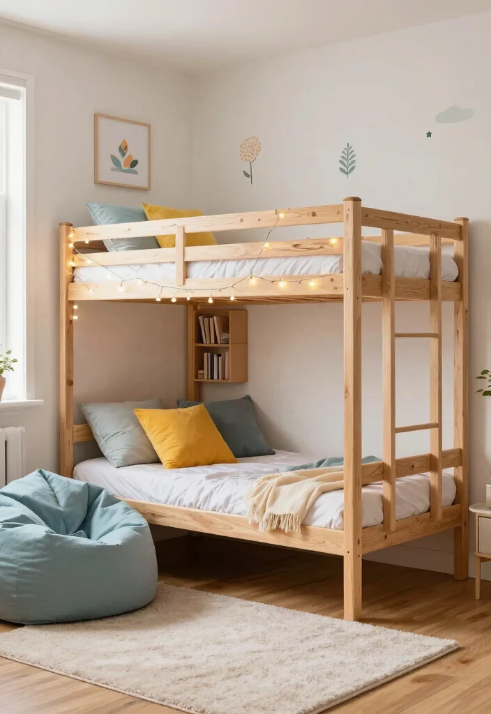 17 Bunk Bed Bedroom Ideas: Smart Compact Layouts - 1. Cozy Corner Bunk Bed 1
