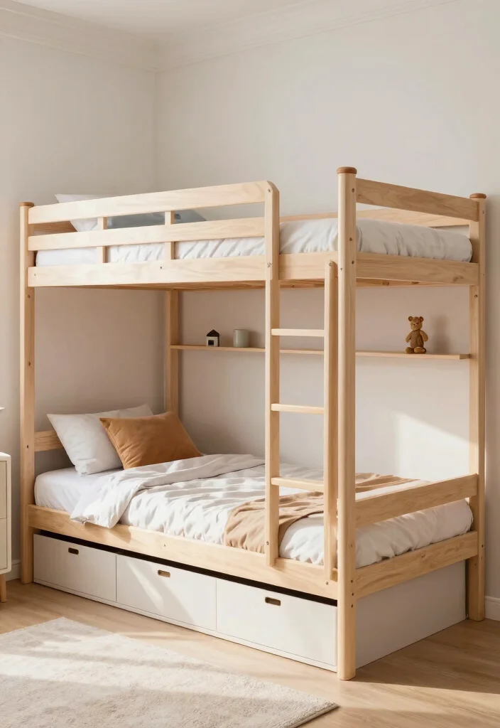17 Bunk Bed Bedroom Ideas: Smart Compact Layouts - 15. Adjustable Bunk Beds 1