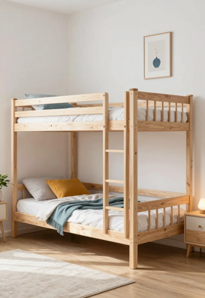 17 Bunk Bed Bedroom Ideas: Smart Compact Layouts - 6. Minimalist Bunk Beds 1