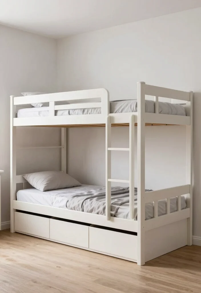 17 Bunk Bed Bedroom Ideas: Smart Compact Layouts - 8. Multi-Purpose Bunk Beds 1