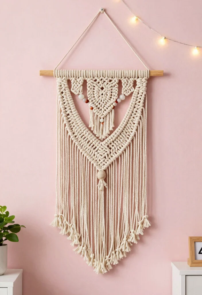 17 DIY Bedroom Decor for Teens: Creative Personal Touch - 1. Macramé Wall Hanging 1
