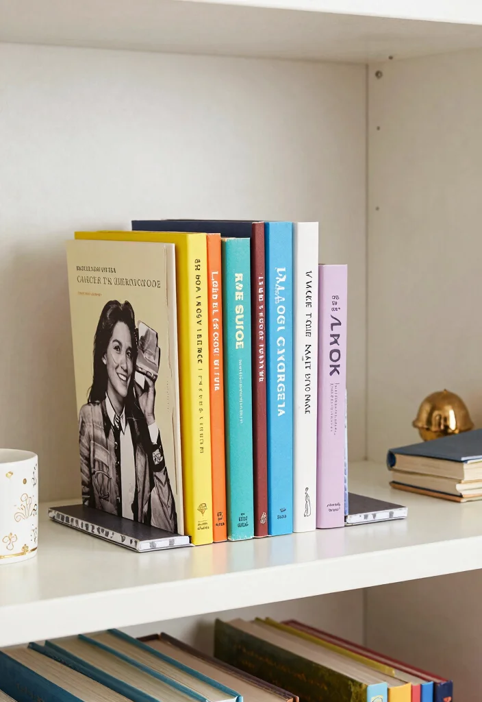 17 DIY Bedroom Decor for Teens: Creative Personal Touch - 12. Custom Bookends 1