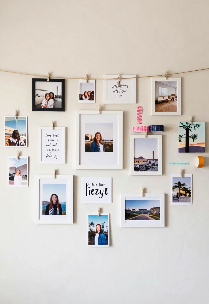 17 DIY Bedroom Decor for Teens: Creative Personal Touch - 3. DIY Photo Wall 1