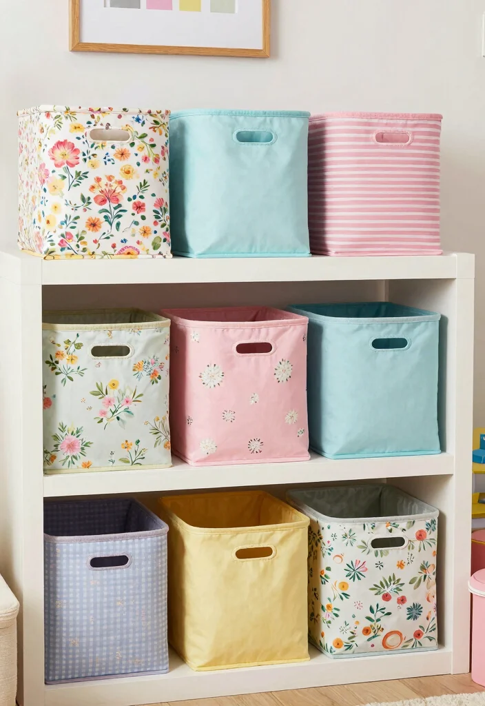 17 DIY Bedroom Decor for Teens: Creative Personal Touch - 4. Upcycled Storage Bins 1