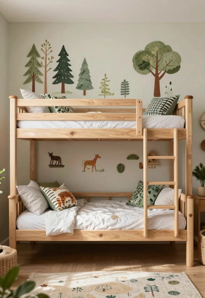 17 Kids Bedroom Bunk Beds Ideas Space Saving Fun - 13. Outdoor-themed Bunk Beds 1