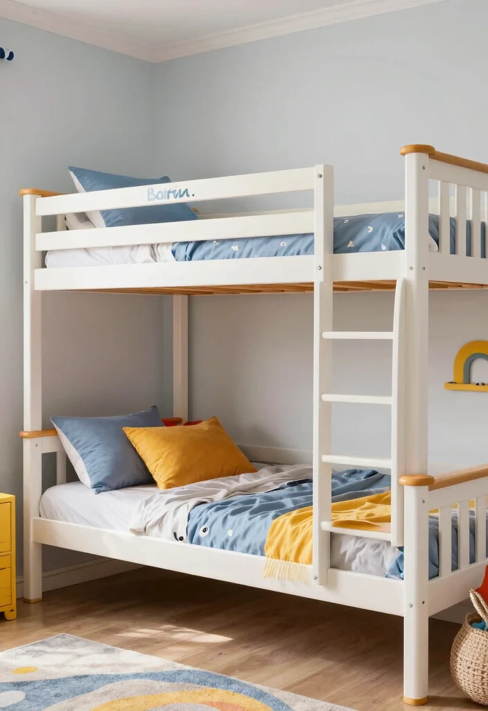 17 Kids Bedroom Bunk Beds Ideas Space Saving Fun - 14. Personalized Bunk Beds 1