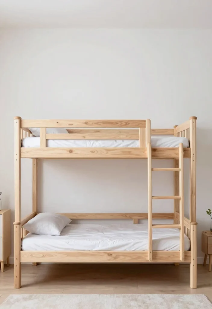 17 Kids Bedroom Bunk Beds Ideas Space Saving Fun - 16. Minimalistic Bunk Beds 1
