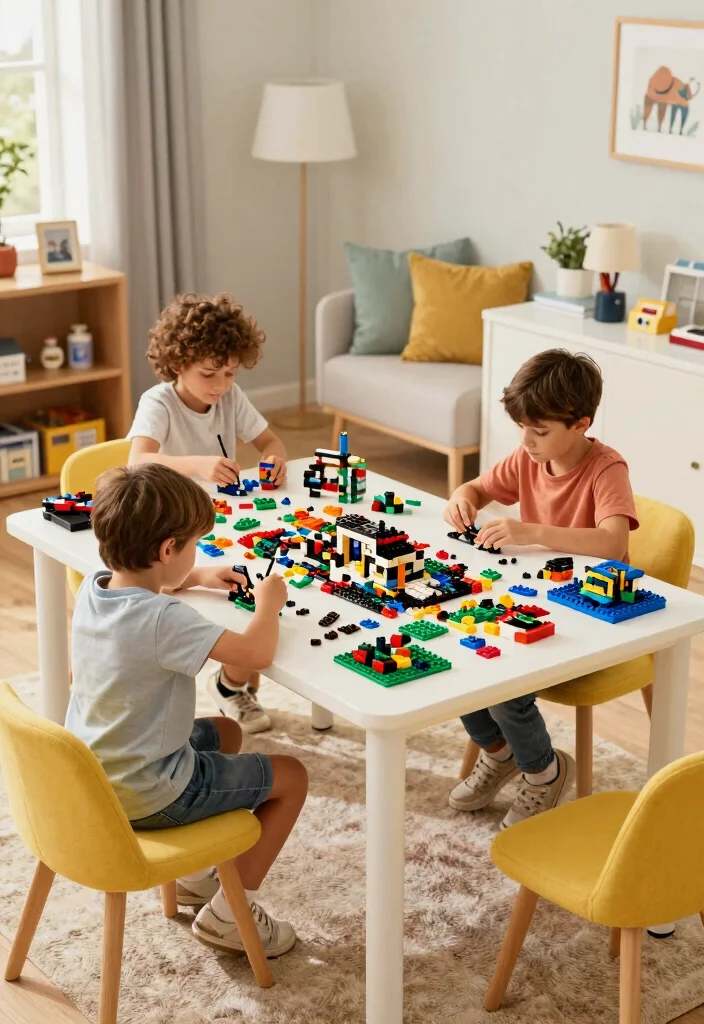 17 Lego Bedroom Ideas Boys: Fun and Creative Themes - 13. Lego Build Zone 1