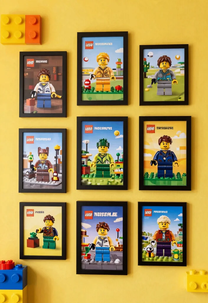 17 Lego Bedroom Ideas Boys: Fun and Creative Themes - 15. Lego-Themed Posters 1