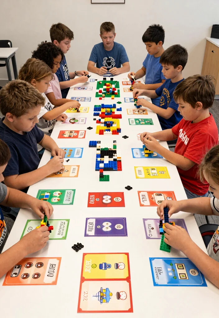 17 Lego Bedroom Ideas Boys: Fun and Creative Themes - 16. Lego Building Challenge Area 1