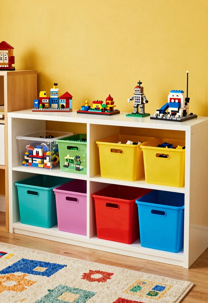 17 Lego Bedroom Ideas Boys: Fun and Creative Themes - 4. Lego Storage Solutions 1