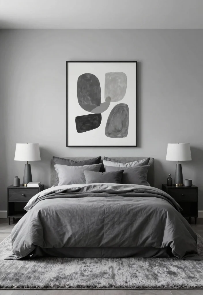 17 Painting Bedroom Wall Ideas: Fresh Stylish Updates - 5. Monochromatic Magic 1
