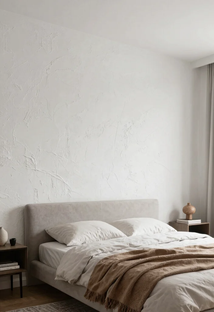 17 Painting Bedroom Wall Ideas: Fresh Stylish Updates - 6. Textured Finishes for Depth 1