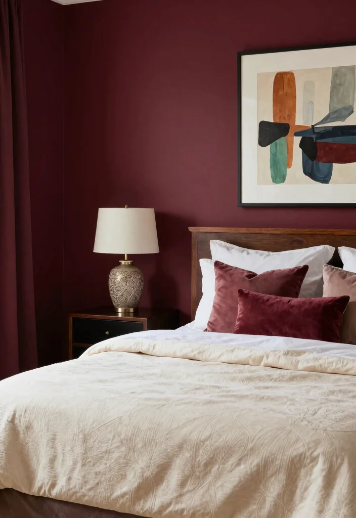 17 Painting Bedroom Wall Ideas: Fresh Stylish Updates - 9. Bold Reds for Passionate Spaces 1