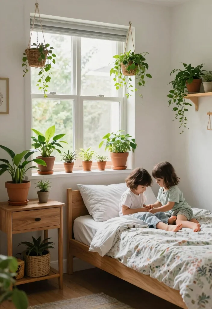 17 Small Bedroom for Two Kids Ideas: Fun Functional Layouts - 17. Incorporating Nature Inside 1