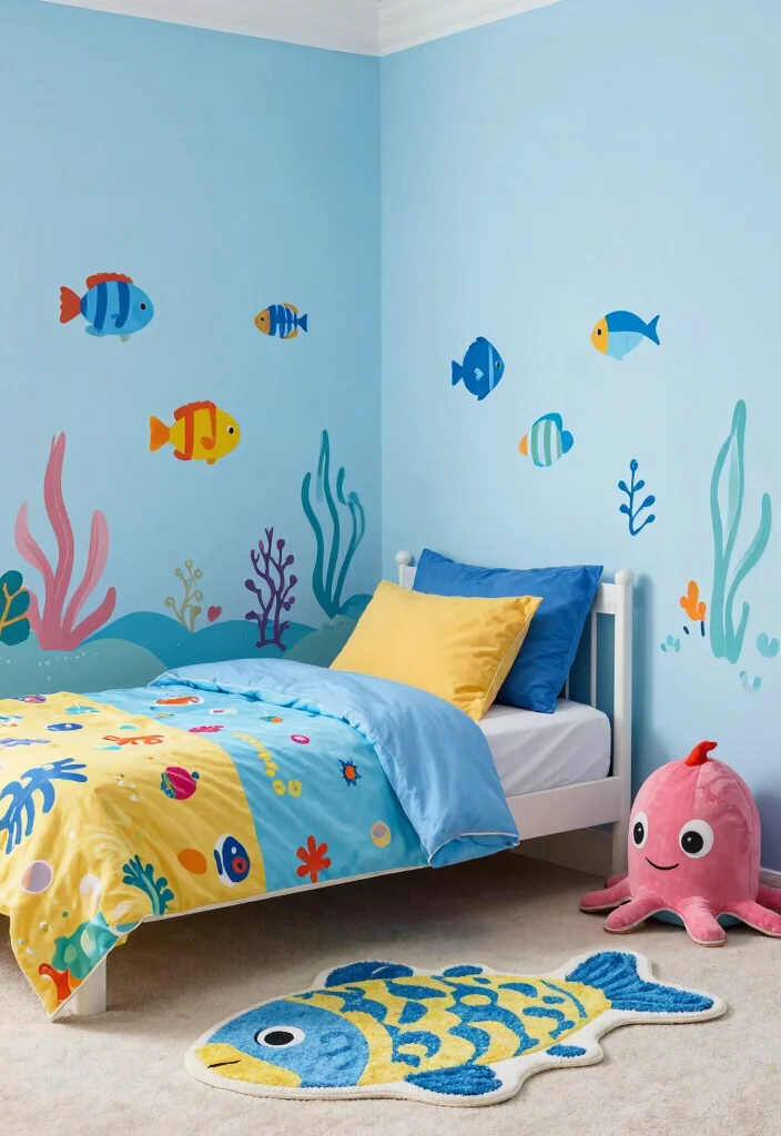 17 Small Bedroom for Two Kids Ideas: Fun Functional Layouts - 4. Playful Themed Décor 1