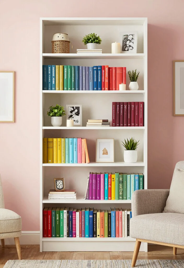 18 Bedroom Design Ideas for Women: Elegant Personal Style - 16. Beautifully Styled Bookshelves 1