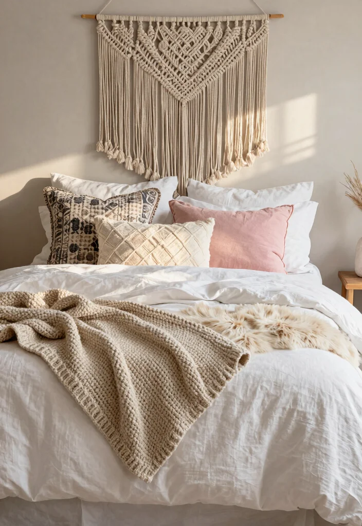 18 Bedroom Design Ideas for Women: Elegant Personal Style - 2. Layered Textiles for Comfort 1