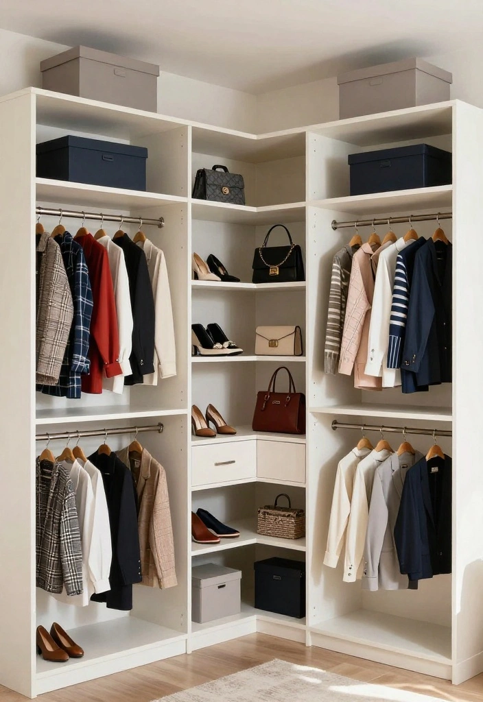 18 Bedroom Walk In Closet Ideas: Stylish Functional Storage - 13. Open Shelving Displays 1